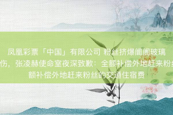凤凰彩票「中国」有限公司 粉丝挤爆阛阓玻璃门致5东谈主受伤，张凌赫使命室夜深致歉：全额补偿外地赶来粉丝的交通住宿费