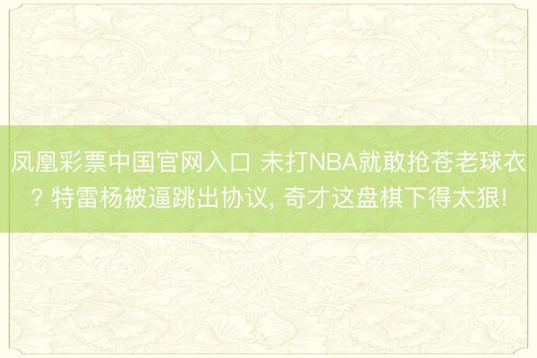 凤凰彩票中国官网入口 未打NBA就敢抢苍老球衣? 特雷杨被逼跳出协议， 奇才这盘棋下得太狠!